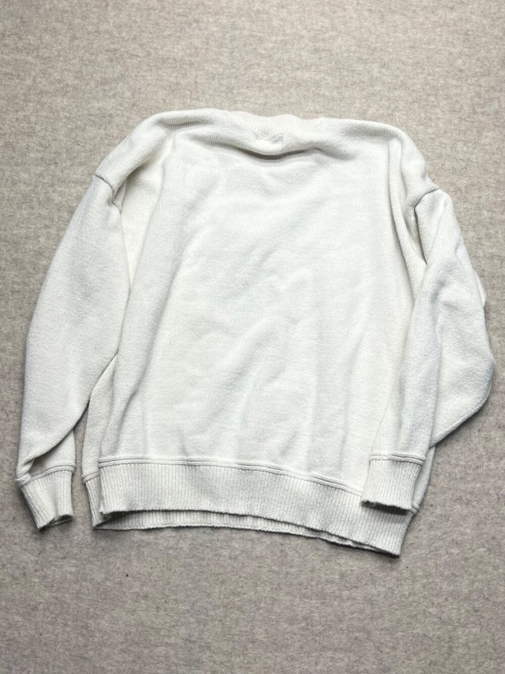 Vintage 90s Court House Square White Knit Crewneck Golf Sweater Men's Size XXL - Picture 6 of 10